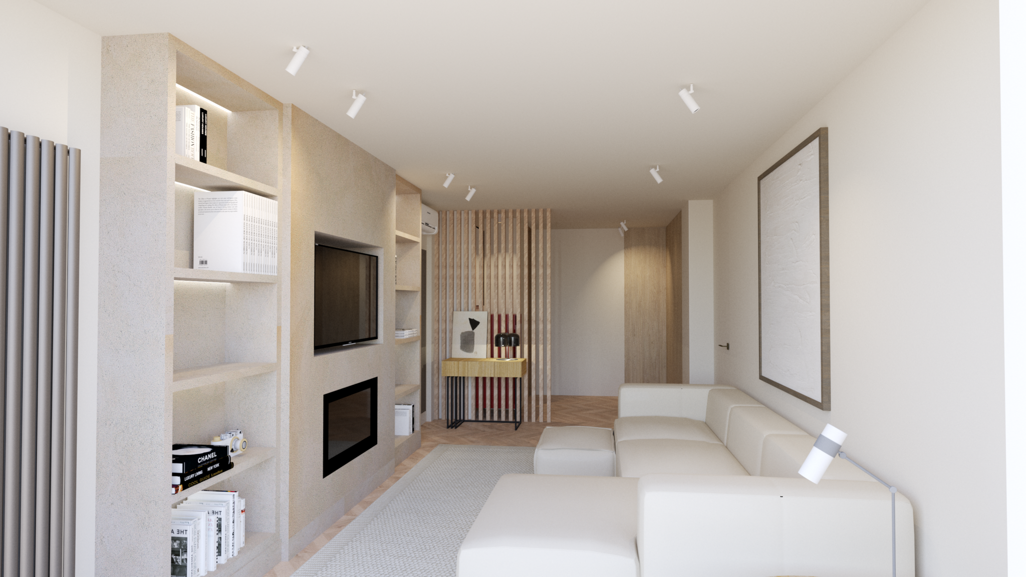 Vivienda familiar luminosa, minimalista y divertida