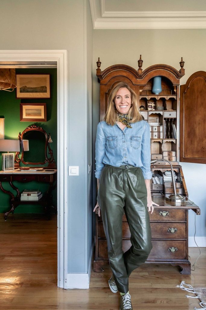 Mangi Buitrón en uno de sus proyectos de interiorismo en Madrid